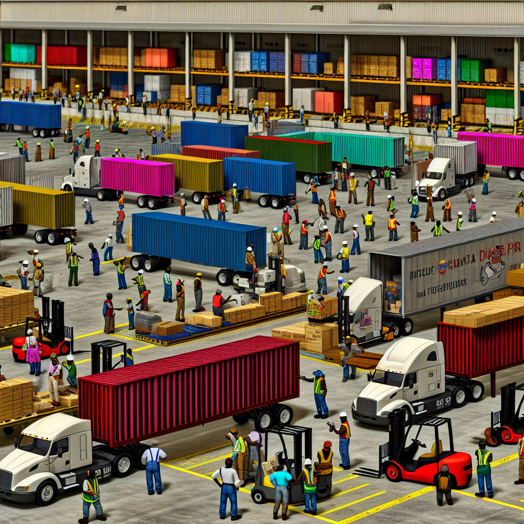 Image of an active trucking operation during the government shutdown