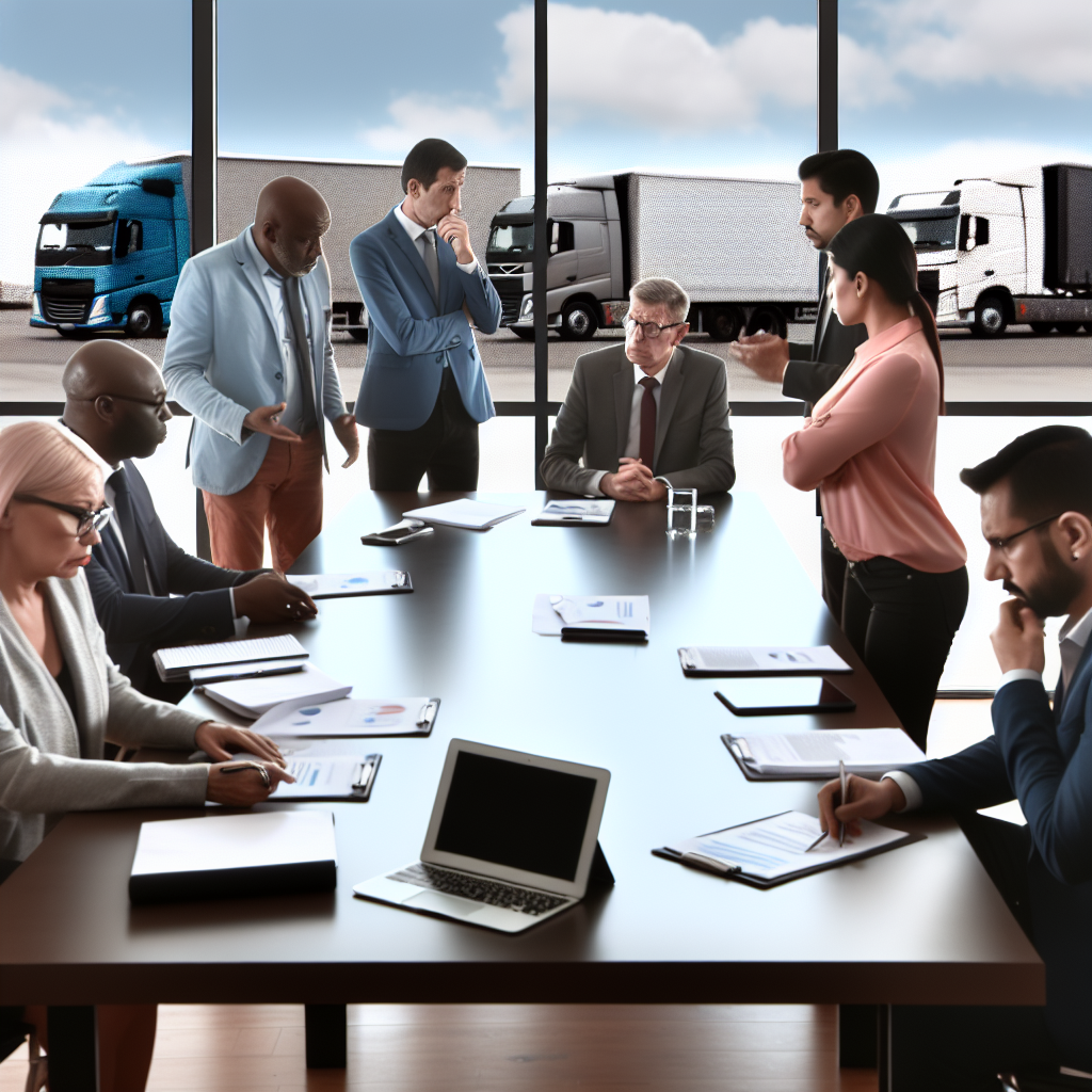 Image of fleet buyers discussing