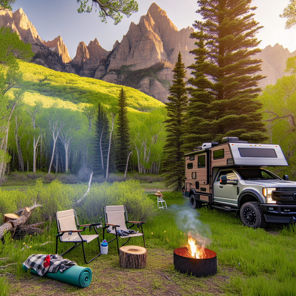 Adventurous Truck Camping Scene