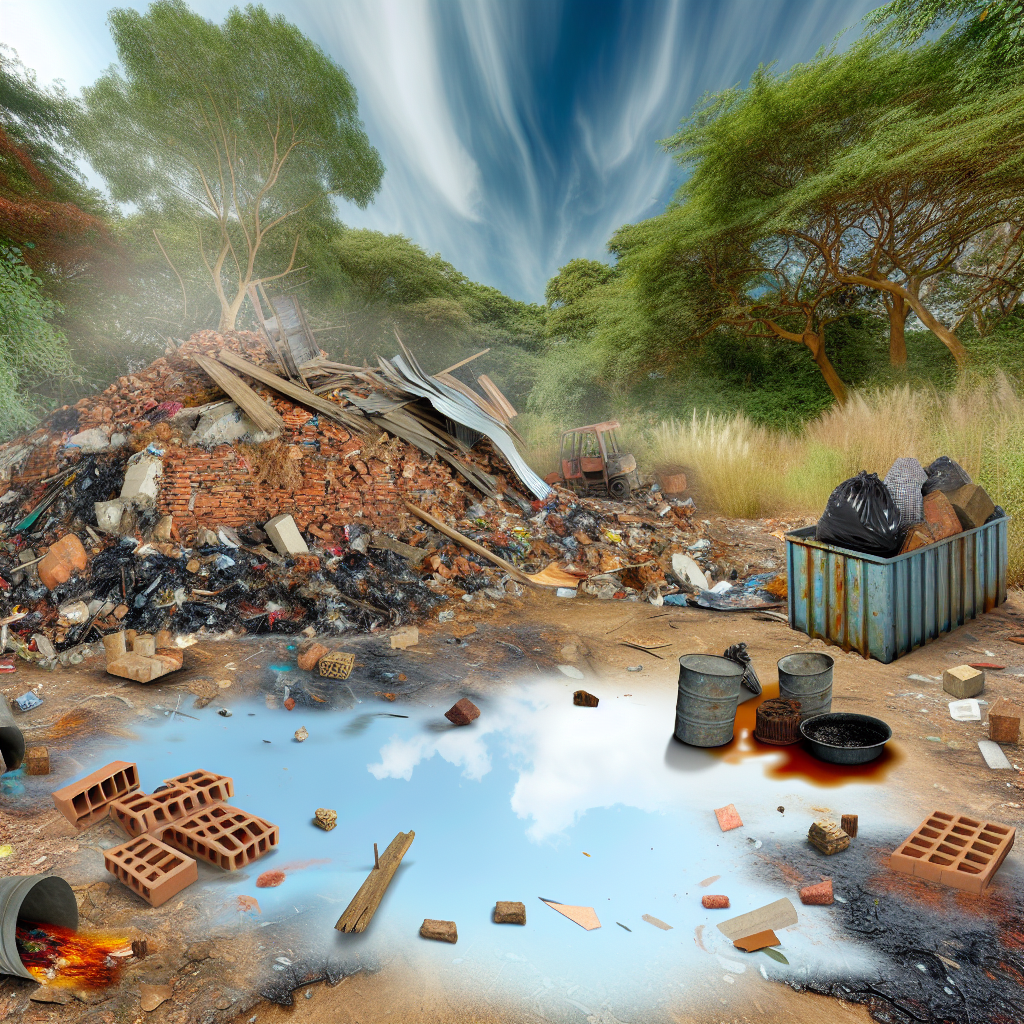 Visual representation of illegal dumping