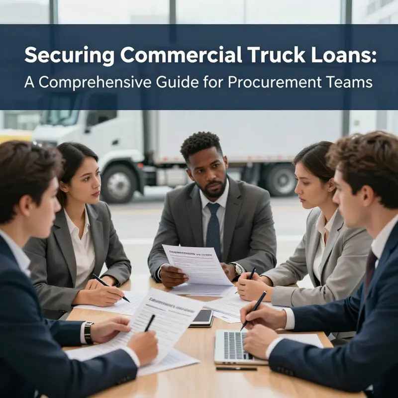 Business professionals assess eligibility criteria for commercial truck loans.