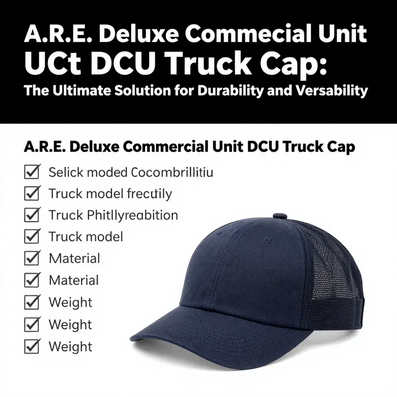 Overview of the A.R.E. Deluxe Commercial Unit DCU truck cap specifications.