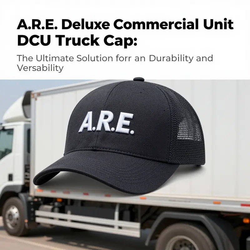A.R.E. Deluxe Commercial Unit DCU truck cap installed on a truck, illustrating its robust design in a commercial setting.