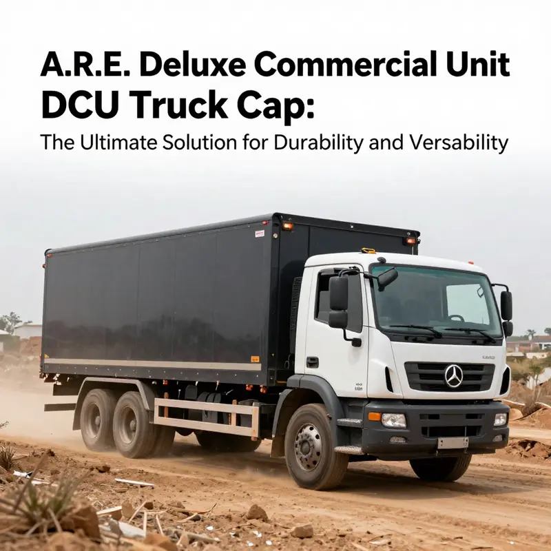Overview of the A.R.E. Deluxe Commercial Unit DCU truck cap specifications.