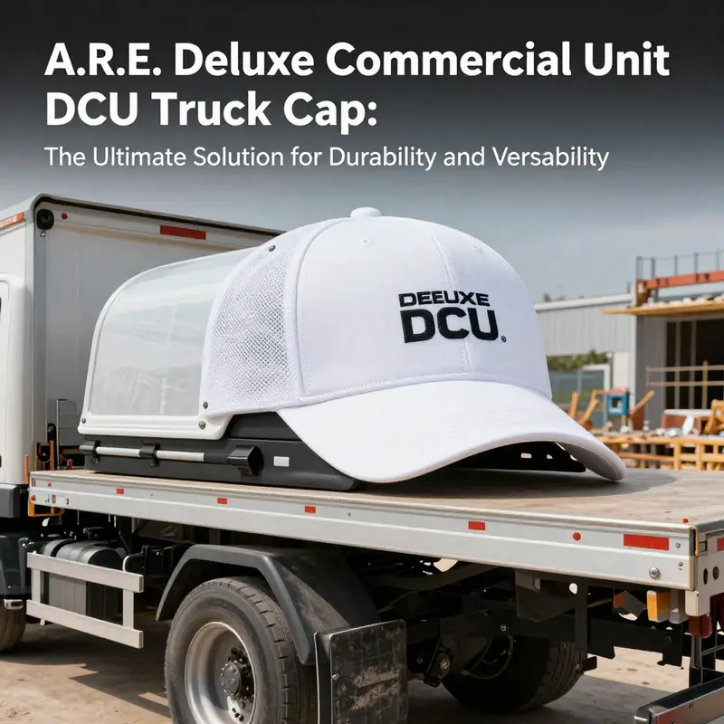 Overview of the A.R.E. Deluxe Commercial Unit DCU truck cap specifications.
