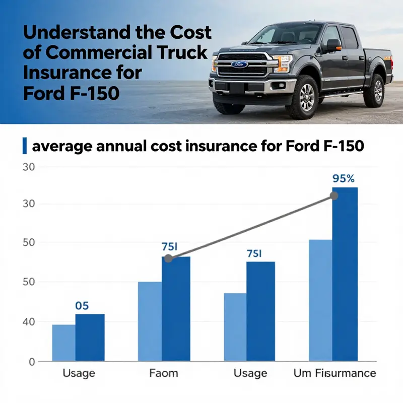 Key factors impacting the cost of commercial truck insurance for Ford F-150.