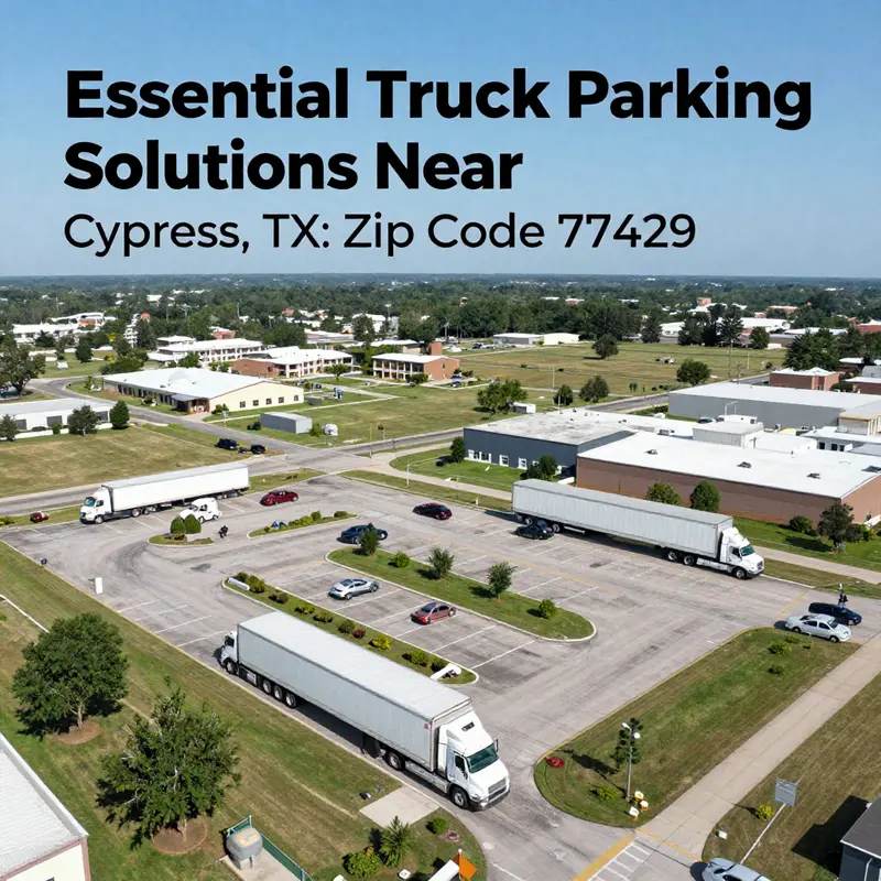 Optimal truck parking locations in the 77429 area.