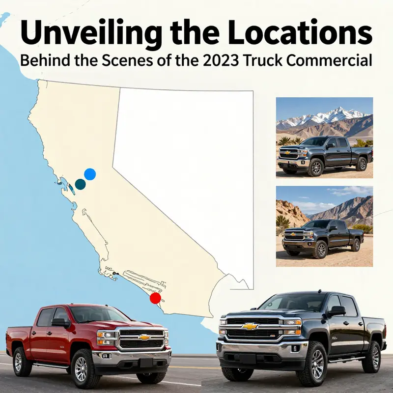An expansive view of the Mojave Desert terrain, where the Chevy Truck commercial was primarily filmed.