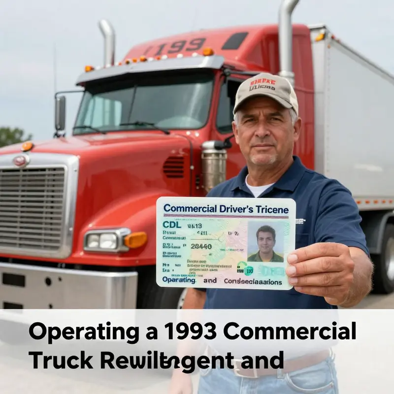 A truck driver with a CDL showcasing the legal requirements for operating older commercial vehicles.