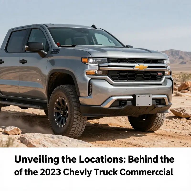 An expansive view of the Mojave Desert terrain, where the Chevy Truck commercial was primarily filmed.