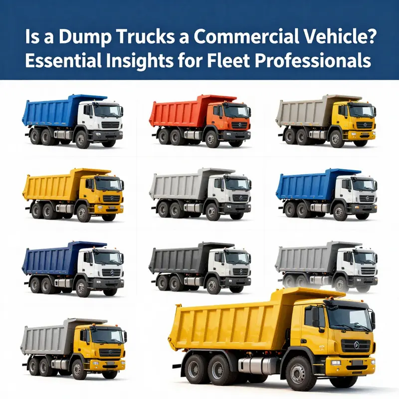 An infographic outlining the commercial vehicle classification system, highlighting dump trucks.