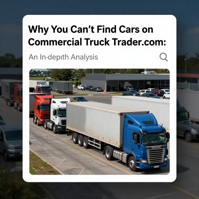 The focus on commercial trucks vs. passenger vehicles on Commercial Truck Trader.com.