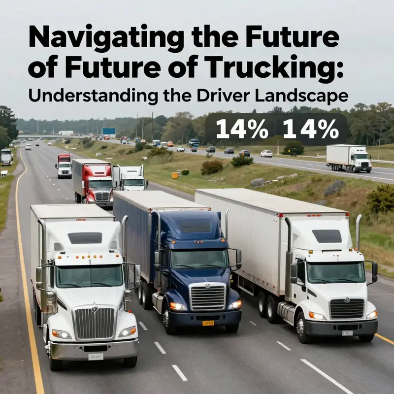 A panoramic view of trucks on a busy U.S. highway, symbolizing the commercial trucking industry and its significance to the economy.