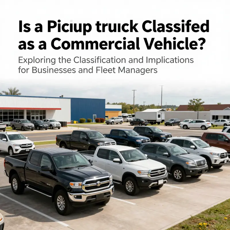 A panoramic view of pickup trucks representing both commercial and personal uses, showcasing their versatility in the transportation sector.