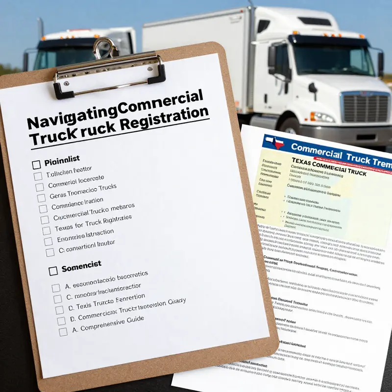 Understanding the vital rules for commercial truck registration in Texas.
