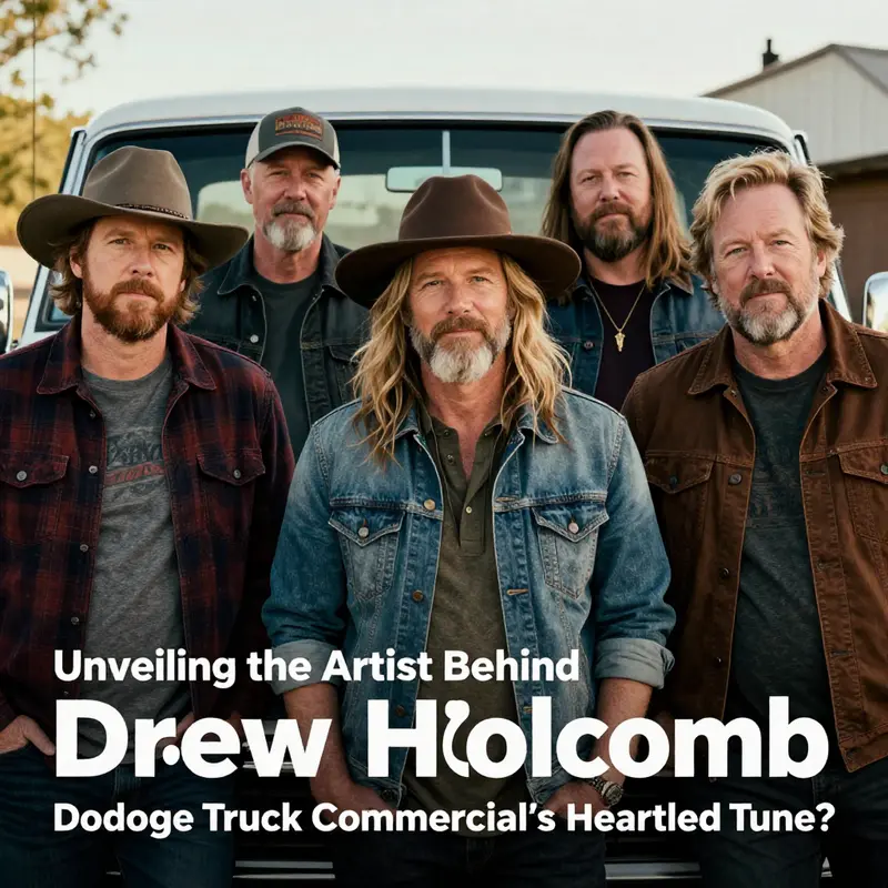 Drew Holcomb performing live, connecting emotionally with his audience, much like his song does in the Dodge commercial.