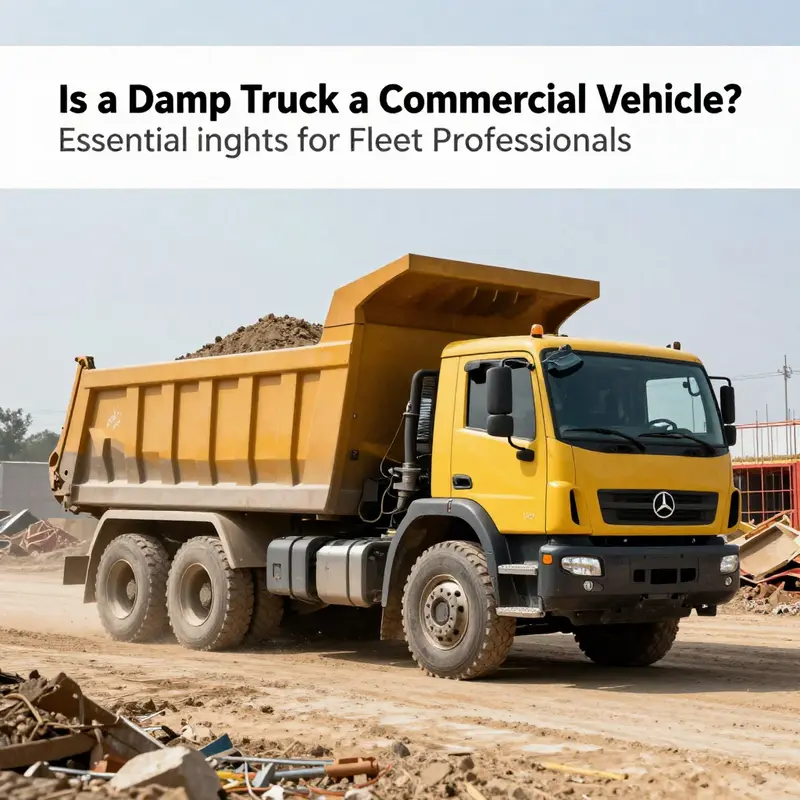 An infographic outlining the commercial vehicle classification system, highlighting dump trucks.