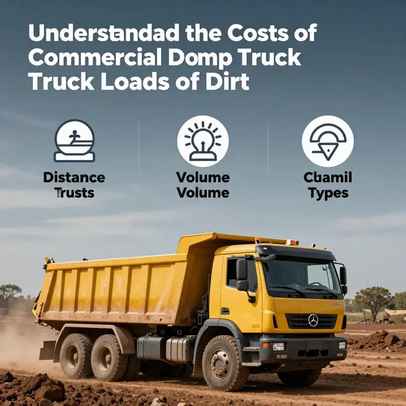 A commercial dump truck at a construction site, illustrating the typical load of fill dirt.