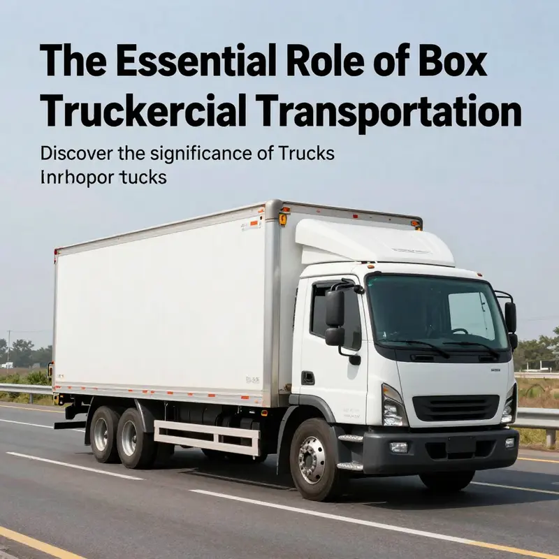 A box truck loaded with goods cruising down the highway, highlighting its role in commercial vehicle operations.