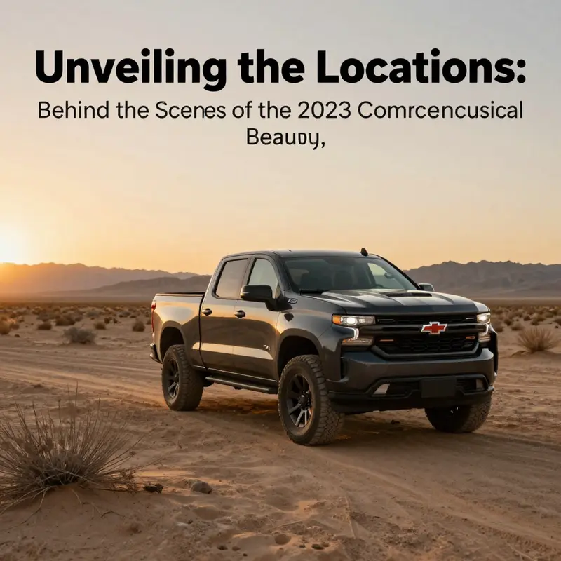 A breathtaking view of the Silverado truck against the scenic Mojave Desert landscape.