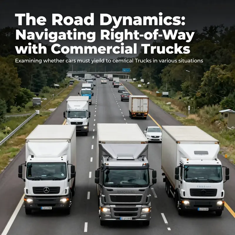 A panoramic image of diverse vehicles on a highway, emphasizing traffic dynamics in commercial trucking.