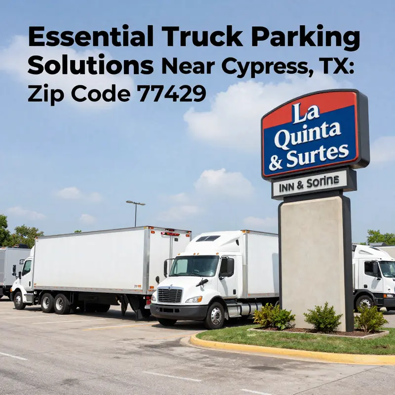 Optimal truck parking locations in the 77429 area.