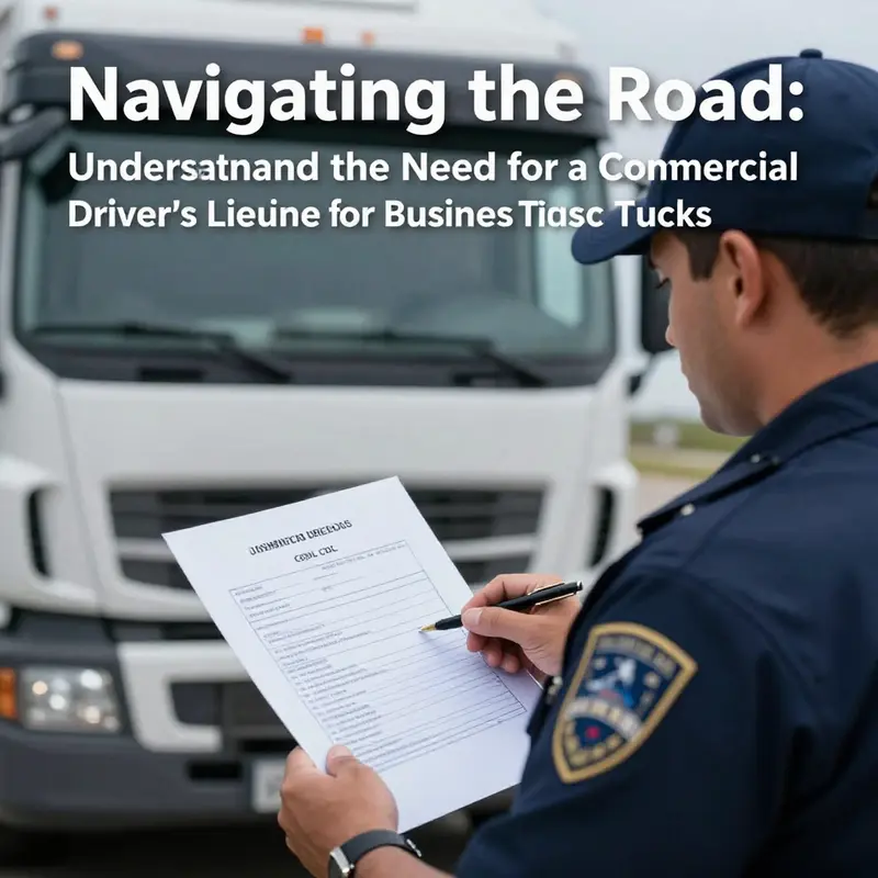 Understanding CDL requirements in a business context.