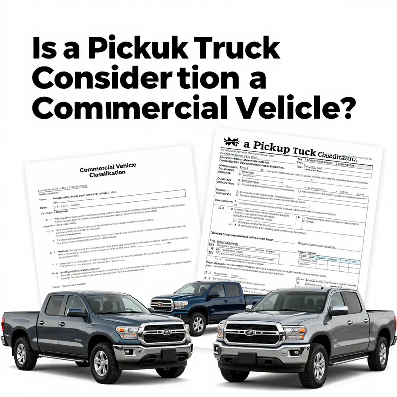 Comparing personal and commercial uses of a pickup truck.
