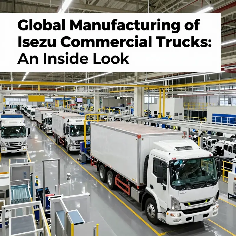The advanced manufacturing facility of Isuzu in Japan, representing the heart of high-performance truck production.