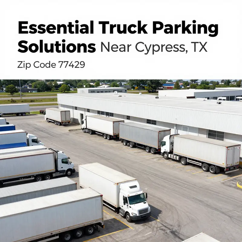 Optimal truck parking locations in the 77429 area.