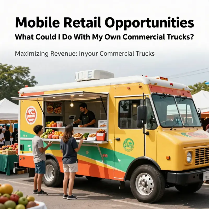 Commercial trucks offer flexibility in catering to last-mile delivery services in urban settings.