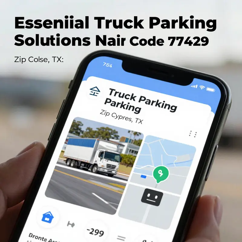 Optimal truck parking locations in the 77429 area.
