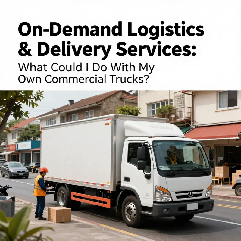Commercial trucks offer flexibility in catering to last-mile delivery services in urban settings.
