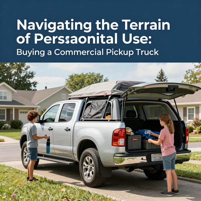 A visual representation of regulatory analysis related to commercial pickup trucks.