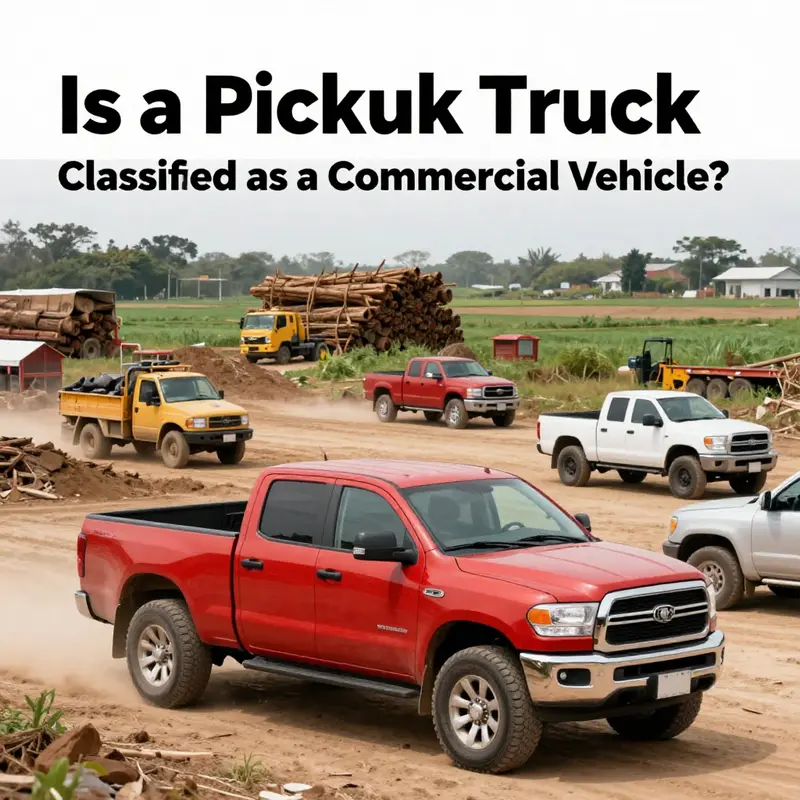 Comparing personal and commercial uses of a pickup truck.