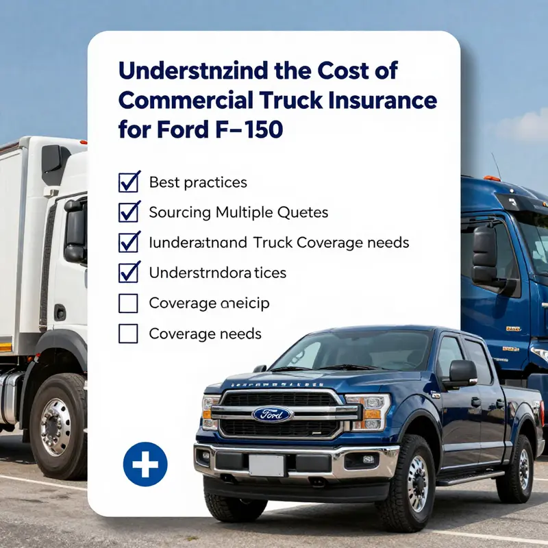 Key factors impacting the cost of commercial truck insurance for Ford F-150.