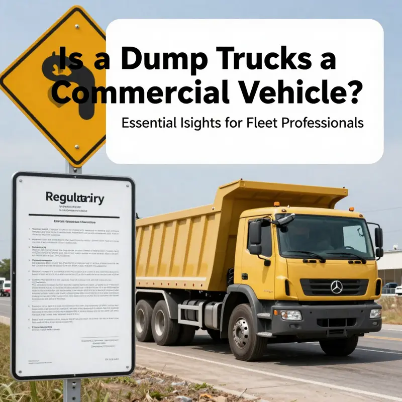 An infographic outlining the commercial vehicle classification system, highlighting dump trucks.