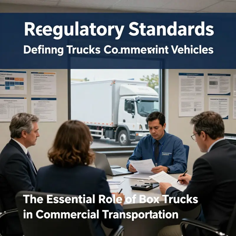 A variety of box trucks representing their classification in commercial transportation.