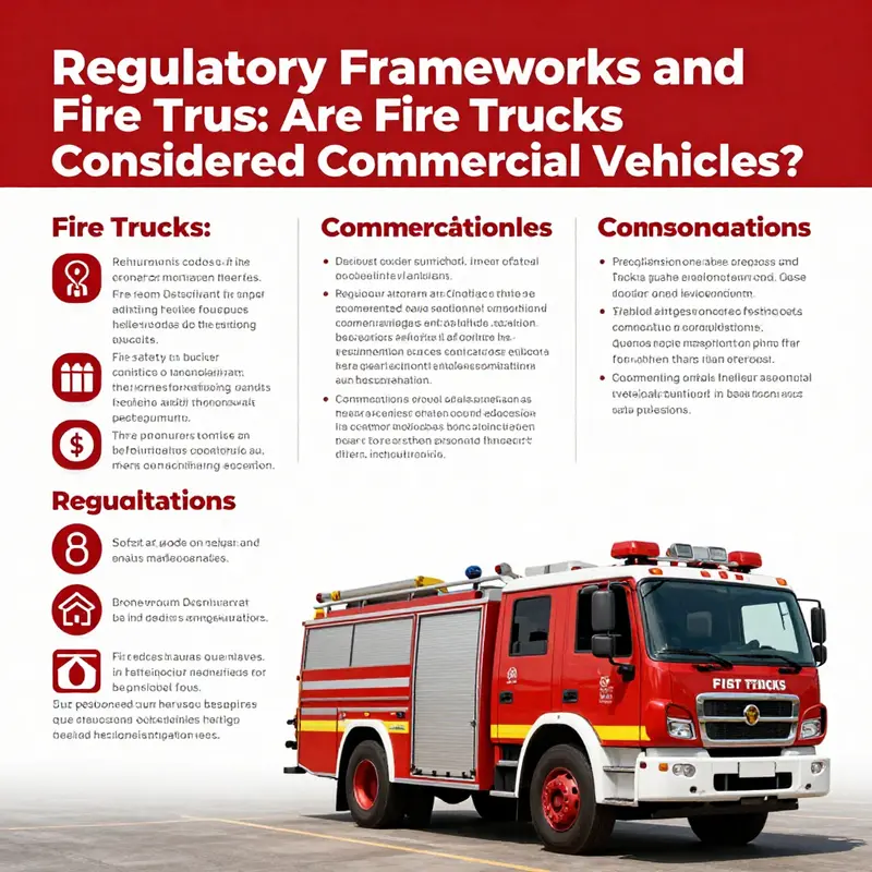 A fire truck parked at a fire station, highlighting its unique characteristics.