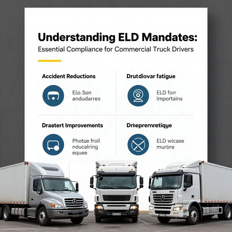 A commercial truck showcasing the integration of an ELD for monitoring hours of service.