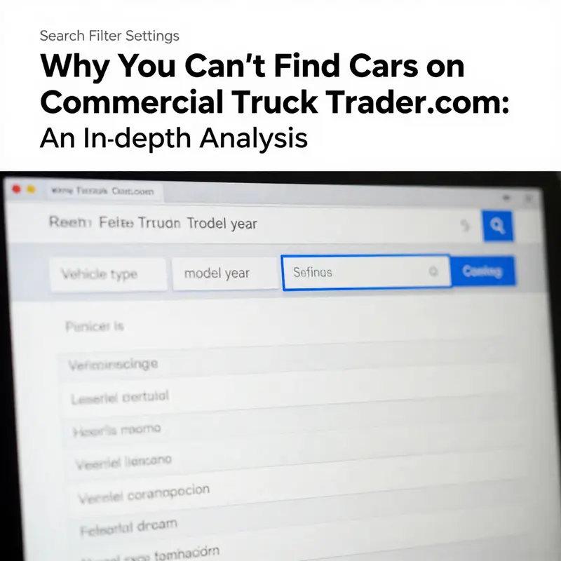 The focus on commercial trucks vs. passenger vehicles on Commercial Truck Trader.com.
