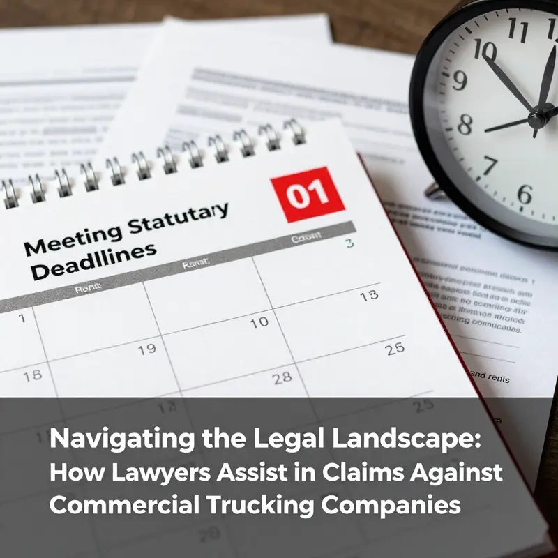 An attorney meticulously reviewing evidence from a trucking incident, highlighting the investigative process.