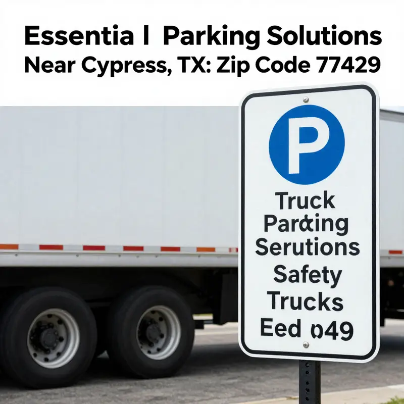 Optimal truck parking locations in the 77429 area.