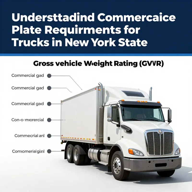 Infographic showing weight classifications for commercial and non-commercial trucks in New York State.