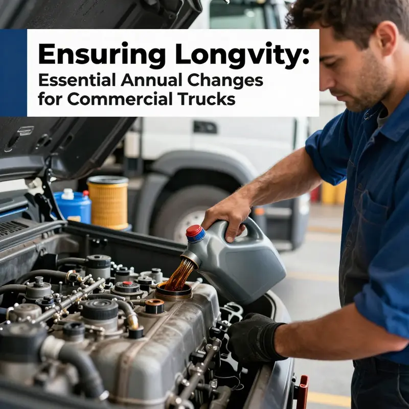 A mechanic performing an oil change, emphasizing the importance of engine oil maintenance.