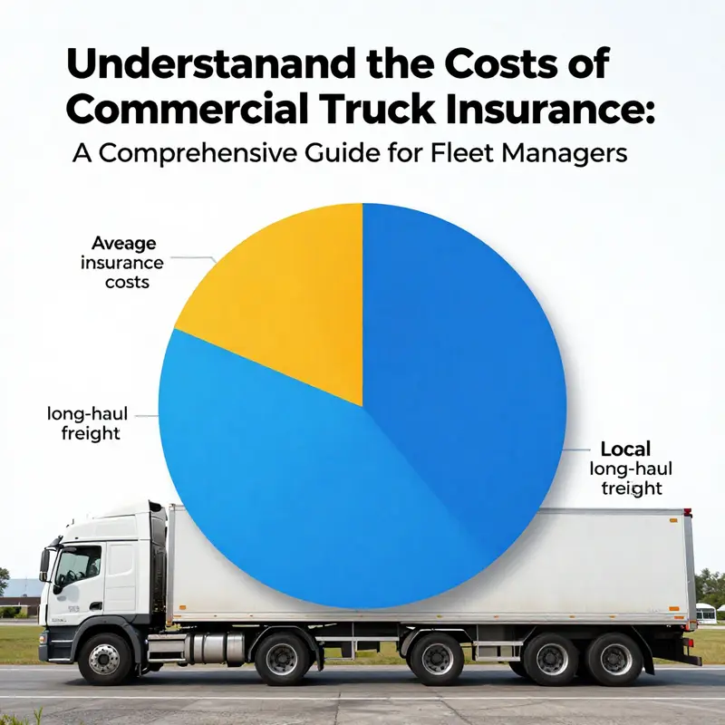 A visual representation of the multiple factors that determine the cost of commercial truck insurance.