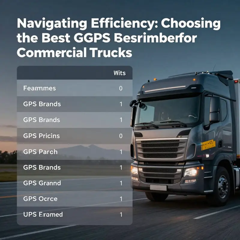 Illustration depicting the technology behind GPS systems in commercial trucks.