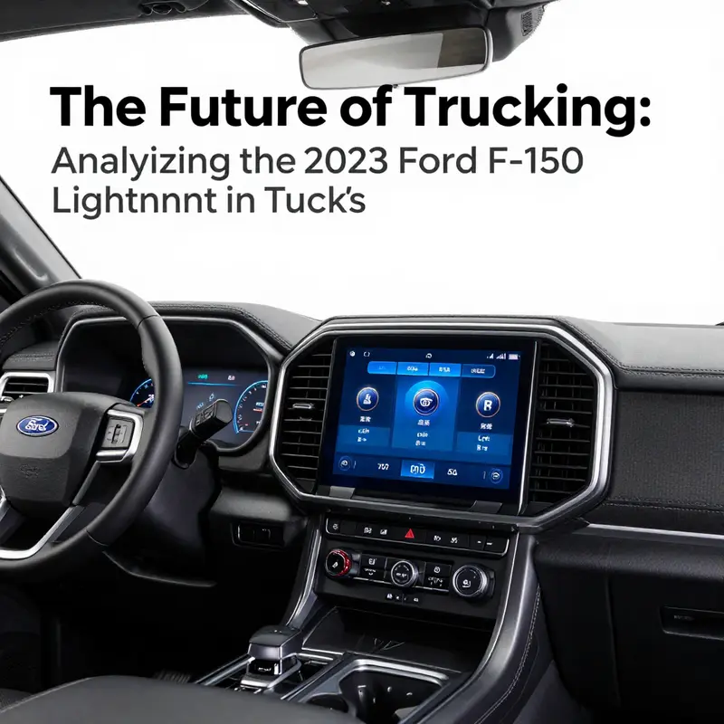 The stunning 2023 Ford F-150 Lightning, as portrayed in Turo’s commercial, emphasizing its modern design.