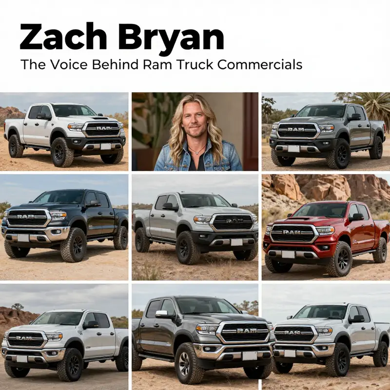 Zach Bryan performing with his guitar, embodying the spirit of country music as he represents the Ram Truck brand.