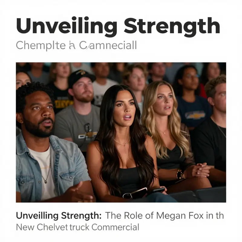 Megan Fox showcasing the 2024 Chevrolet Silverado, emphasizing strength and rugged design.